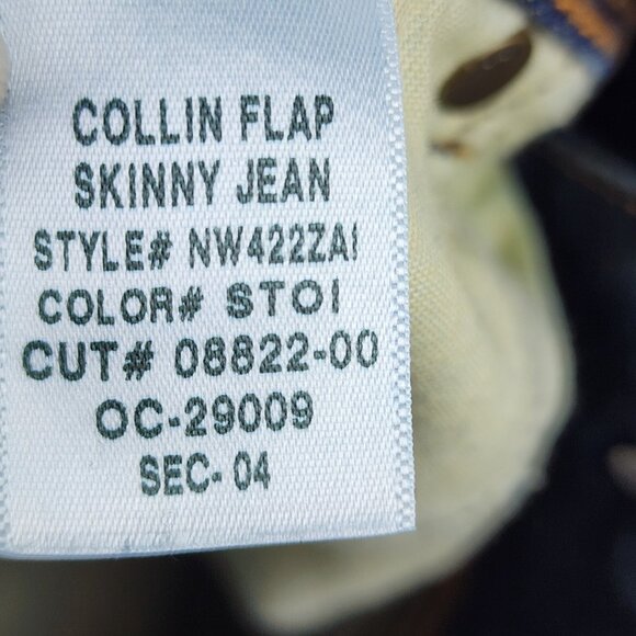 Hudson Jeans Womens 30x32 Blue Collin Flap Pocket Skinny Denim - Picture 10 of 10